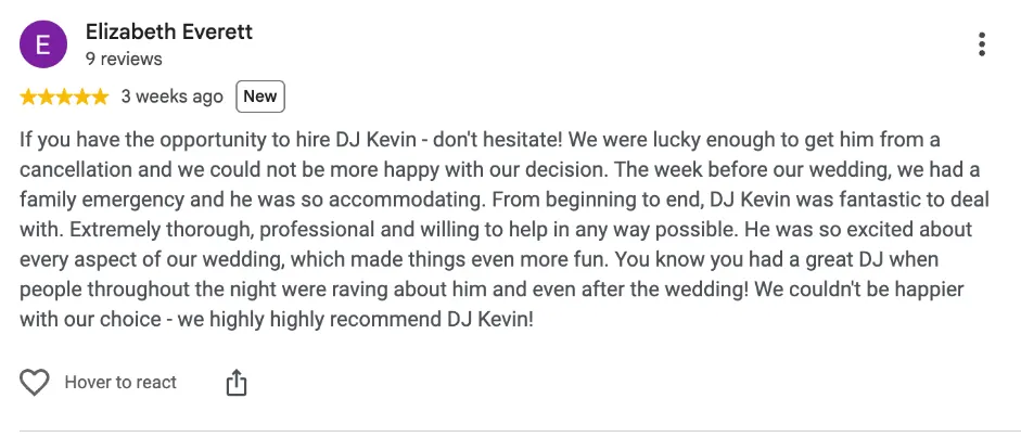 Review on Google, 3 weeks ago