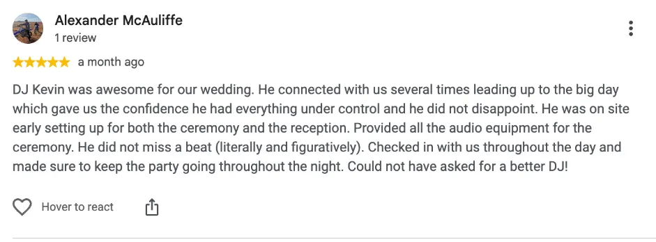 Review on Google, A month ago