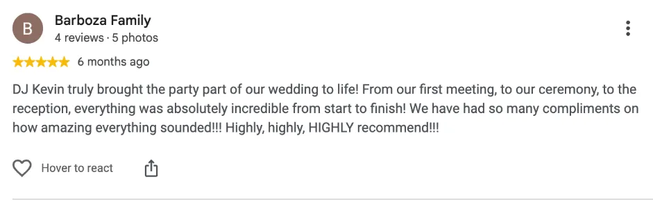 Review on Google, 6 months ago