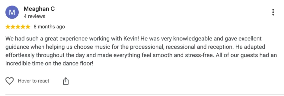 Review on Google, 8 months ago