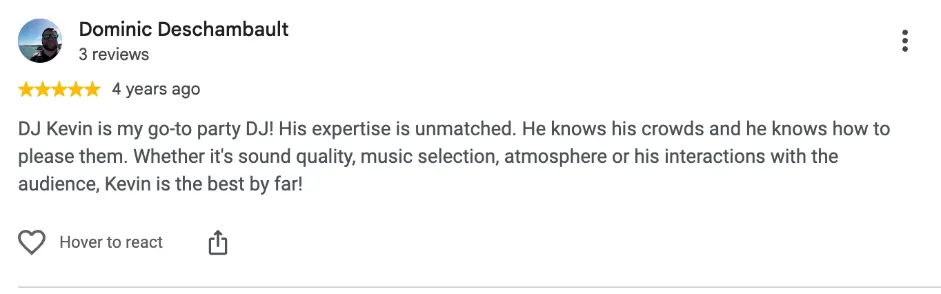 Review on Google, 4 years ago