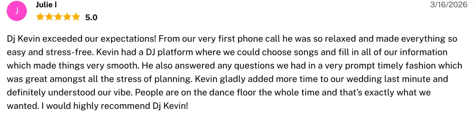 Review on The Knot, Mar 16, 2026
