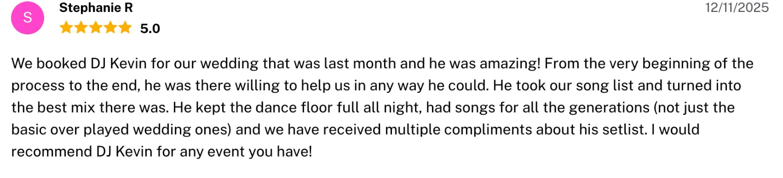 Review on The Knot, Dec 11, 2025