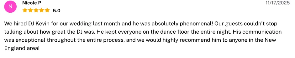 Review on The Knot, Nov 17, 2025
