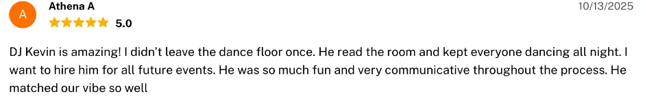 Review on The Knot, Oct 13, 2025