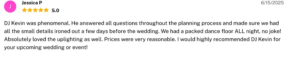 Review on The Knot, Jun 15, 2025