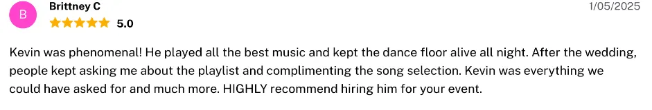 Review on The Knot, Jan 5, 2025