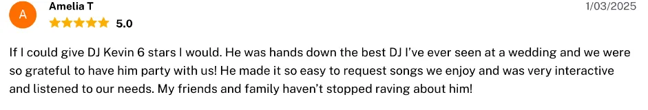 Review on The Knot, Jan 3, 2025