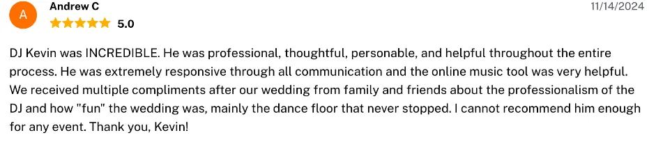 Review on The Knot, Nov 14, 2024