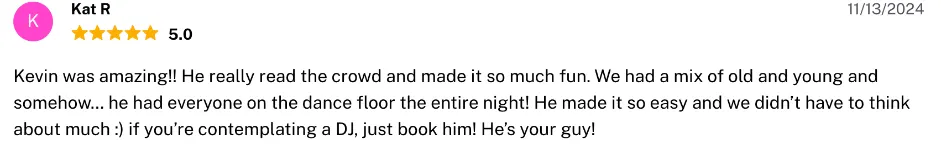 Review on The Knot, Nov 13, 2024