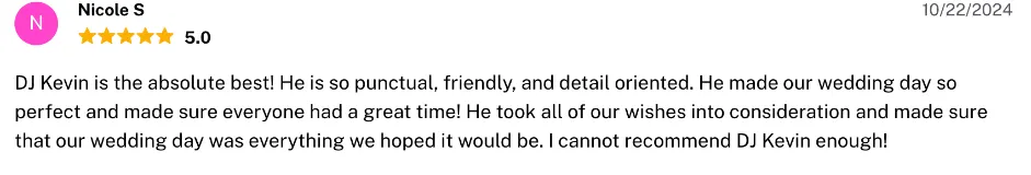 Review on The Knot, Oct 22, 2024