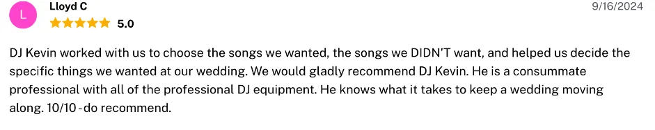 Review on The Knot, Sep 16, 2024