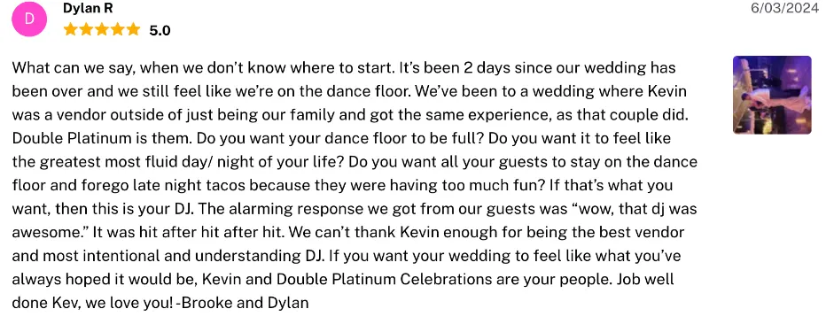 Review on The Knot, Jun 3, 2024