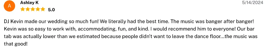 Review on The Knot, May 14, 2024