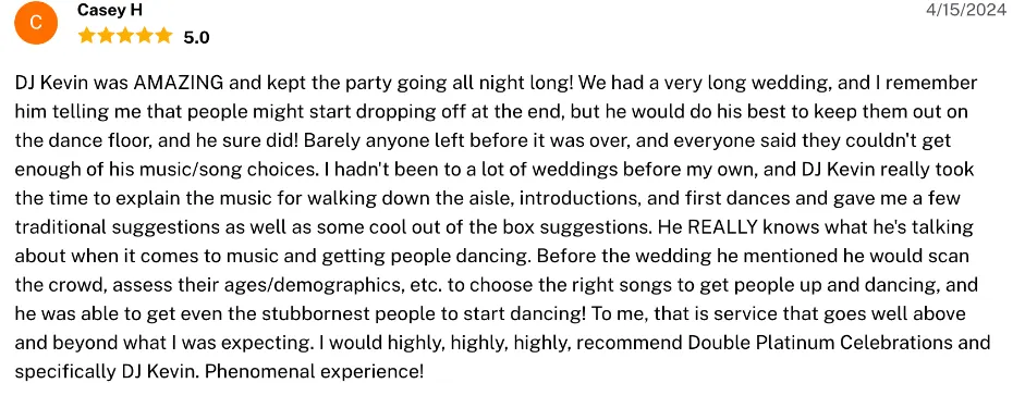 Review on The Knot, Apr 15, 2024