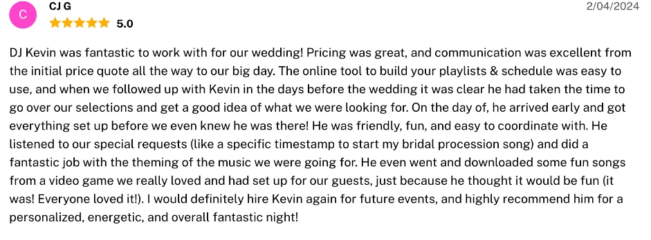 Review on The Knot, Feb 4, 2024