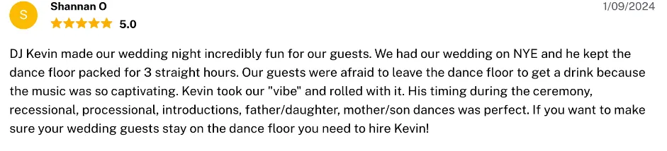 Review on The Knot, Jan 9, 2024