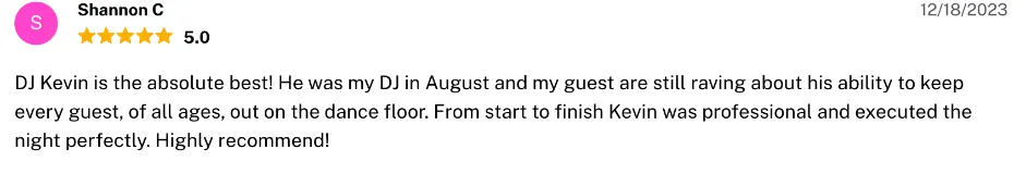 Review on The Knot, Dec 18, 2023