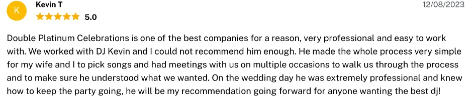 Review on The Knot, Dec 8, 2023