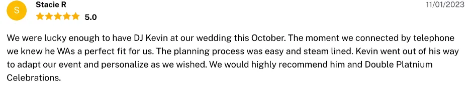 Review on The Knot, Nov 1, 2023
