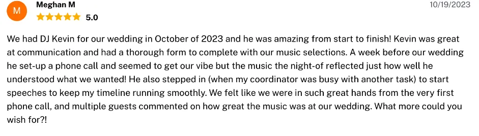 Review on The Knot, Oct 19, 2023