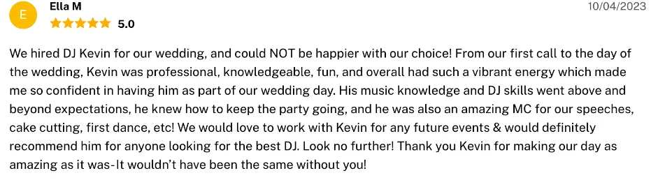 Review on The Knot, Oct 4, 2023