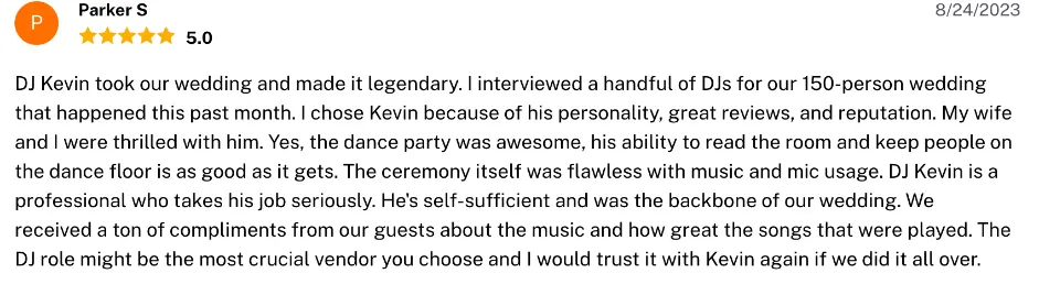 Review on The Knot, Aug 24, 2023