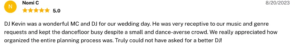 Review on The Knot, Aug 20, 2023
