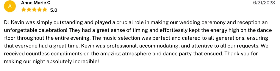 Review on The Knot, Jun 21, 2023