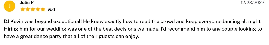 Review on The Knot, Dec 28, 2022