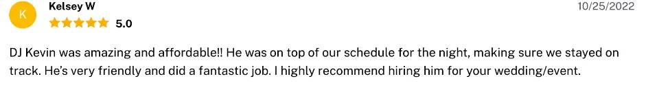 Review on The Knot, Oct 25, 2022