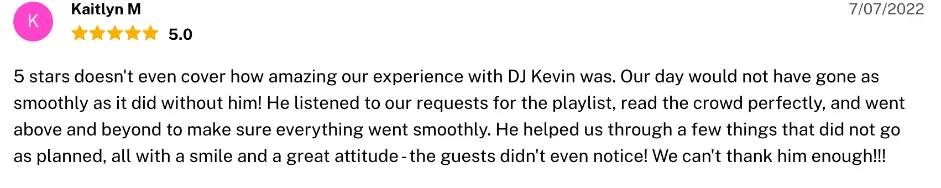 Review on The Knot, Jul 7, 2022