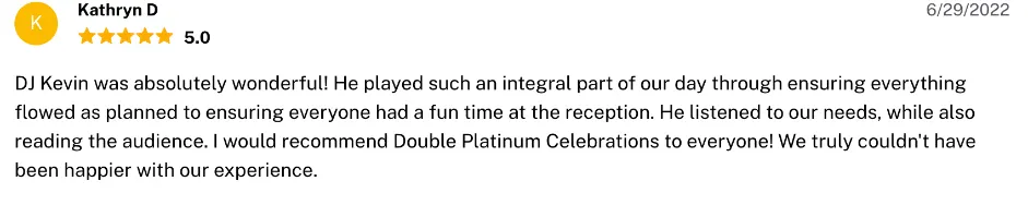 Review on The Knot, Jun 29, 2022