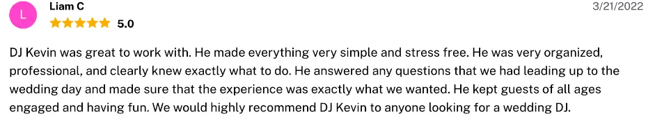 Review on The Knot, Mar 21, 2022