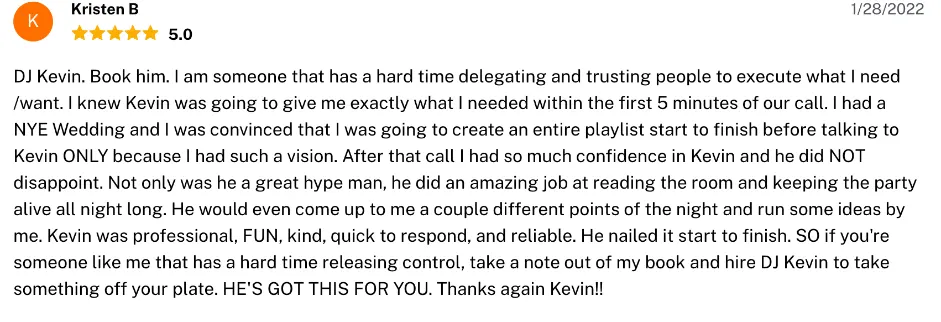 Review on The Knot, Jan 28, 2022