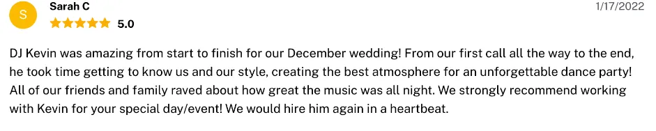 Review on The Knot, Jan 17, 2022