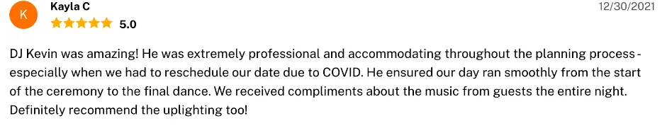 Review on The Knot, Dec 30, 2021