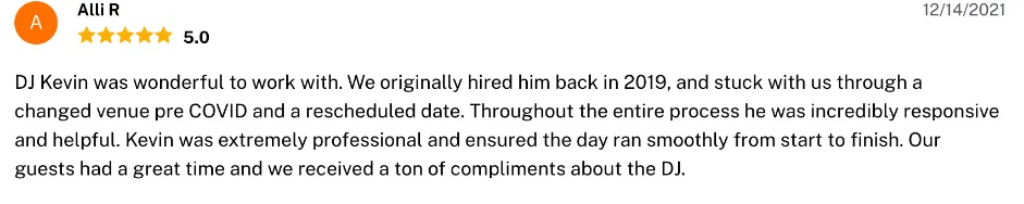Review on The Knot, Dec 14, 2021