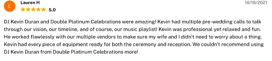 Review on The Knot, Oct 18, 2021