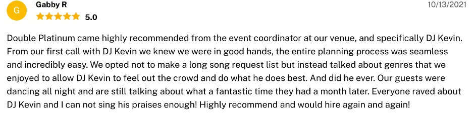 Review on The Knot, Oct 13, 2021