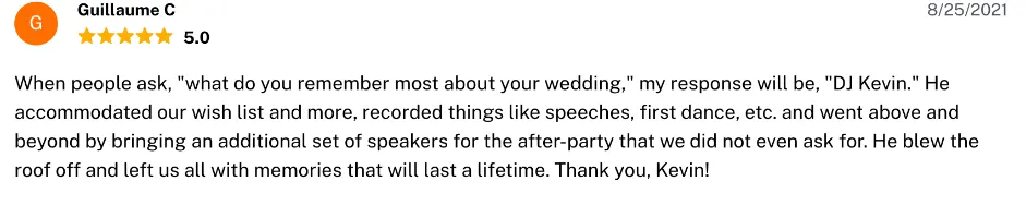 Review on The Knot, Aug 25, 2021
