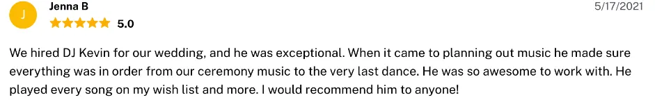 Review on The Knot, May 17, 2021