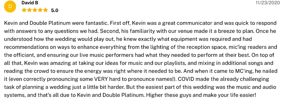 Review on The Knot, Nov 23, 2020