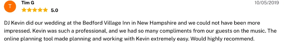 Review on The Knot, Oct 5, 2019