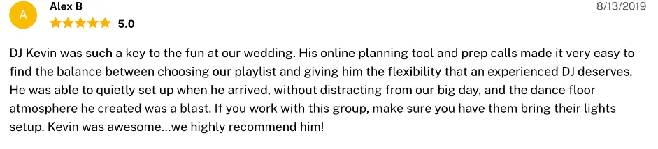 Review on The Knot, Aug 13, 2019