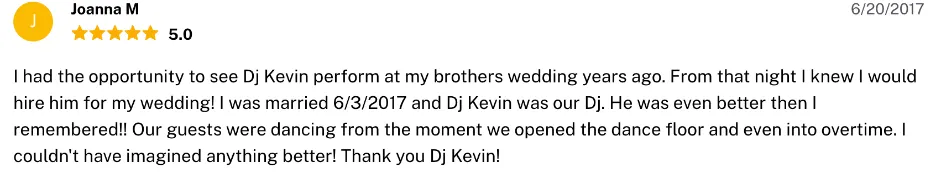 Review on The Knot, Jun 20, 2017