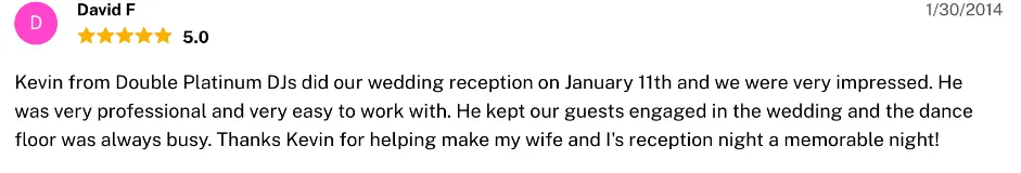 Review on The Knot, Jan 30, 2014