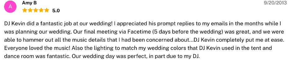 Review on The Knot, Sep 20, 2013