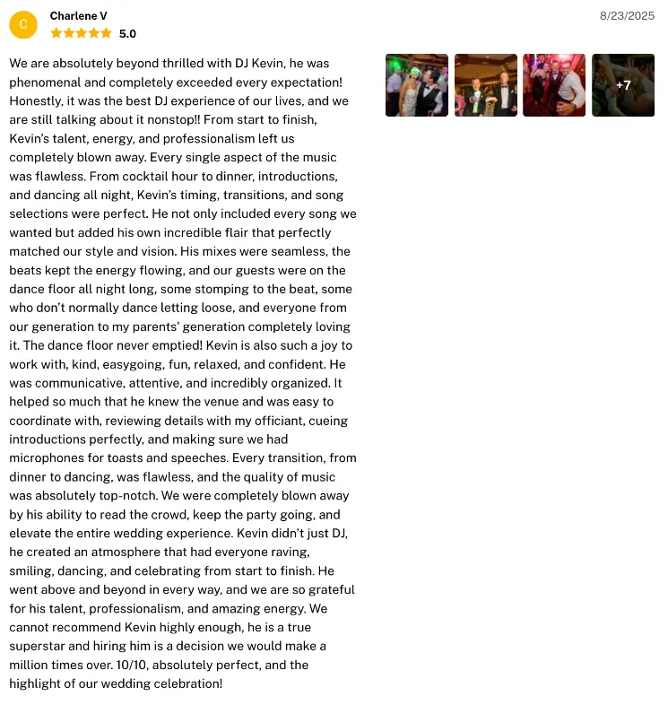 Review on The Knot, Aug 23, 2025