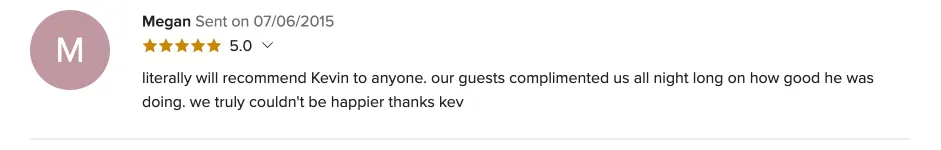 Review on WeddingWire, Jul 6, 2015